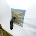Палатка зимняя КУБ Premium Дубль 4,2х2,1м, трехслойная, цвет оливковый/белый, Следопыт