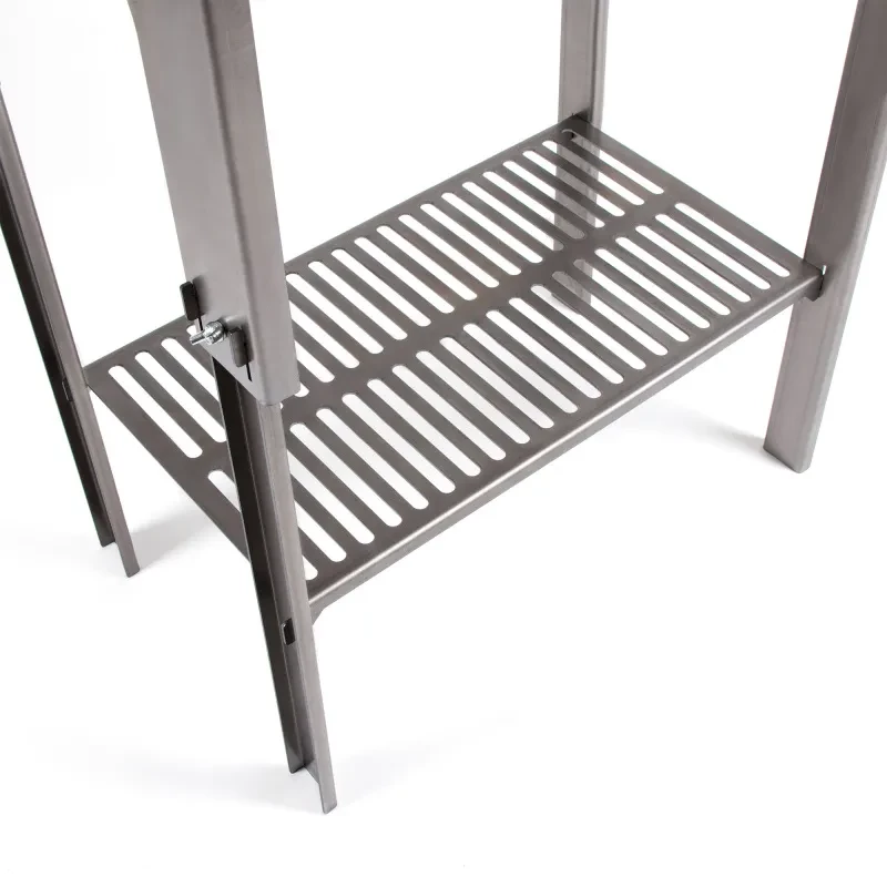 Мангал складной, 718х310х752 мм, со столиком и подставкой под казан, толщина 2 мм, в сумке, СЛЕДОПЫТ