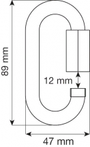Соединительный элемент Oval 10 mm Quick Link Steel, CAMP