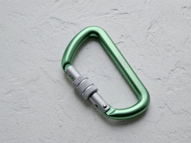 Карабин стальной GURU Typhoon Screw, GURU (вспомогательный, не для страховки)