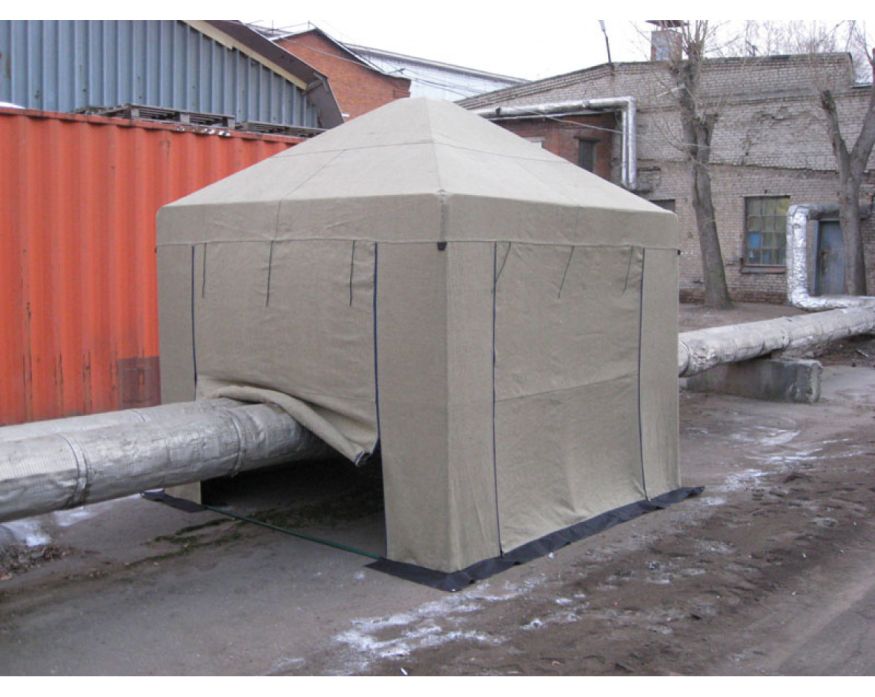 Палатка сварщика 2,5х2,5 м, брезент, каркас 18 мм