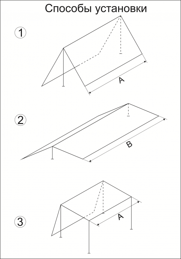 Тент Век 3x5 Армейский усиленный